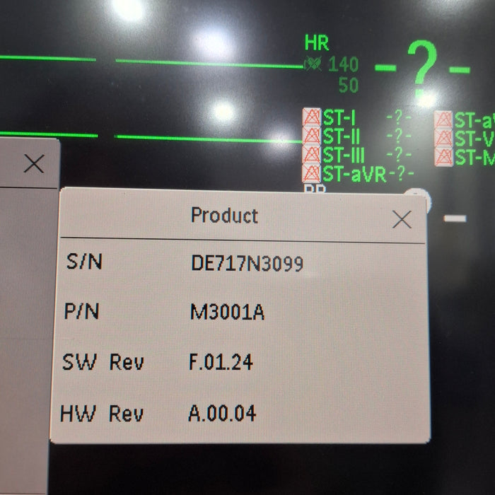 Philips M3001A-A02C06 OxiMax SpO2, NIBP, ECG, Temp, IBP MMS Module