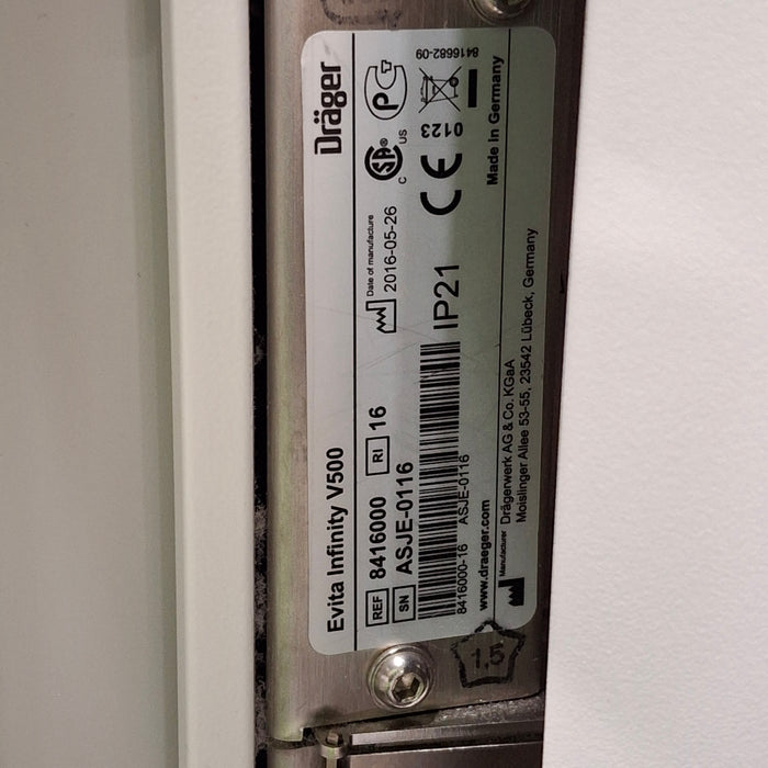 Draeger Medical Draeger Medical Evita Infinity V500 Ventilator Respiratory reLink Medical