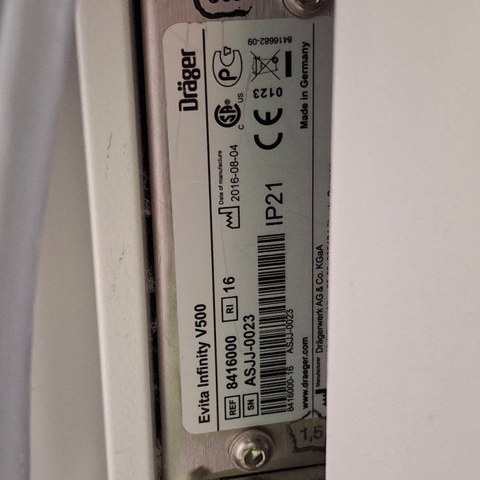Draeger Medical Draeger Medical Evita Infinity V500 Ventilator Respiratory reLink Medical