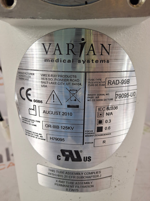 Varian Varian RAD-99B X-ray Tube X-Ray Equipment reLink Medical