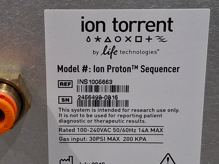 Life Technologies Life Technologies INS 1005663 Ion Proton Sequencer Research Lab reLink Medical