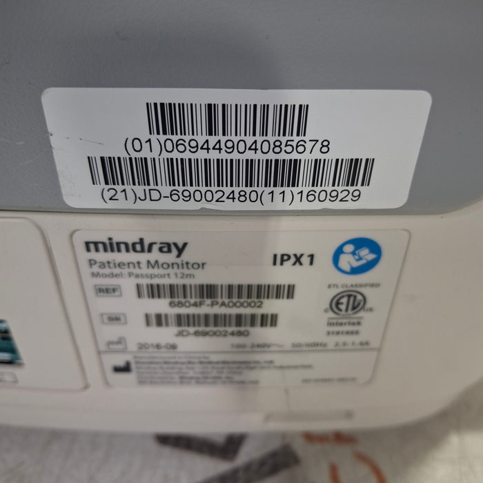 Mindray Mindray Passport 12M Patient Monitor Patient Monitors reLink Medical
