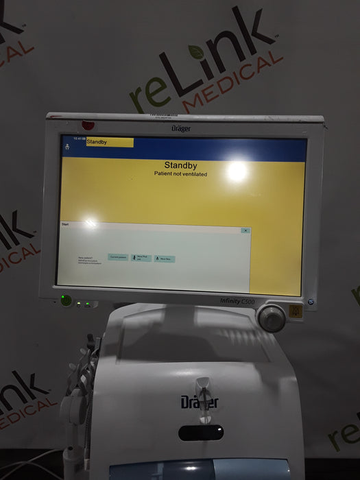 Draeger Medical Draeger Medical Evita Infinity V500 Ventilator Respiratory reLink Medical