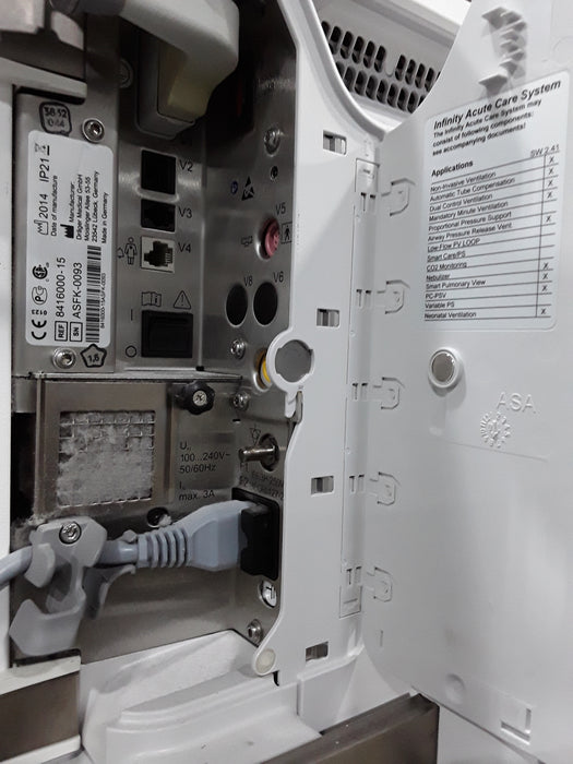 Draeger Medical Draeger Medical Evita Infinity V500 Ventilator Respiratory reLink Medical