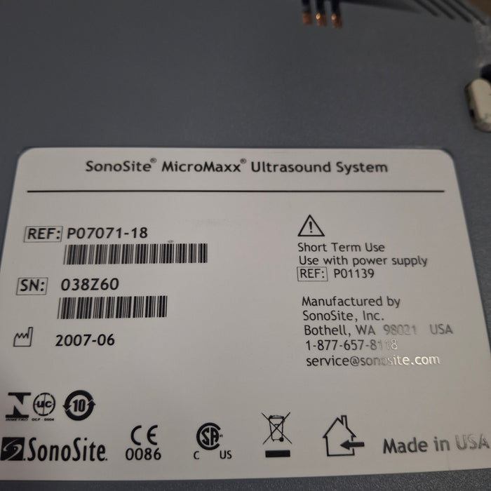 Sonosite Sonosite Micromaxx Portable Ultrasound Ultrasound reLink Medical