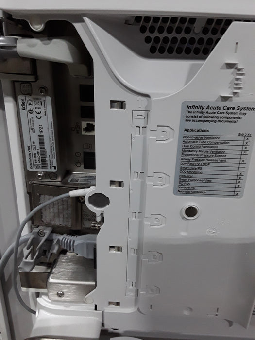 Draeger Medical Draeger Medical Evita Infinity V500 Ventilator Respiratory reLink Medical