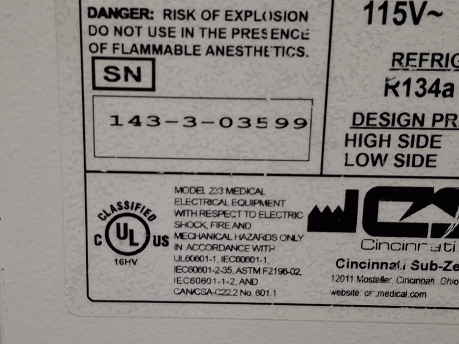 Cincinnati Sub-Zero CSZ Blanketrol III Hypothermia Unit