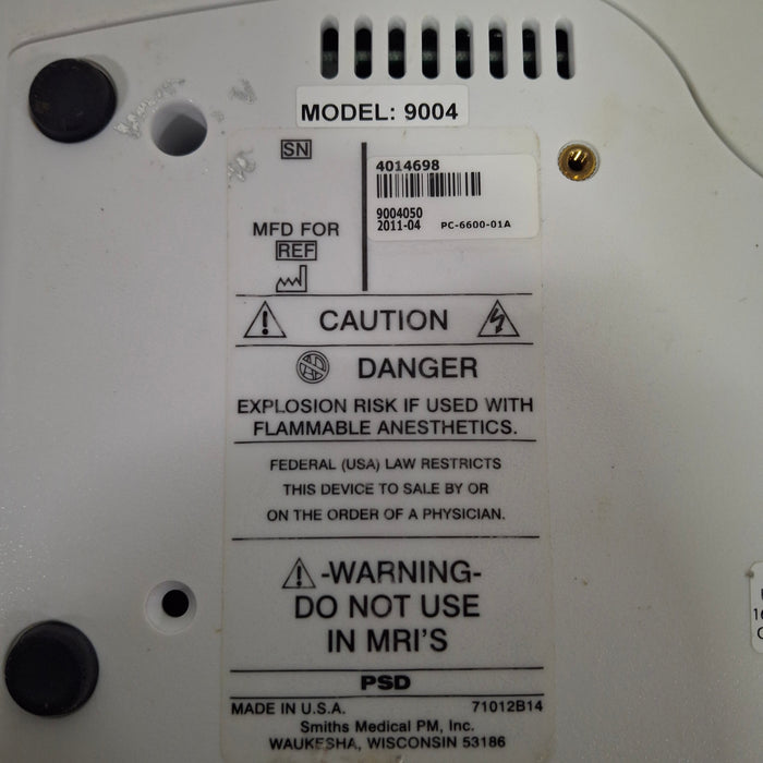 Smiths Medical 9004 Capnocheck SLEEP Capnograph SpO2 CO2 Patient Monitors