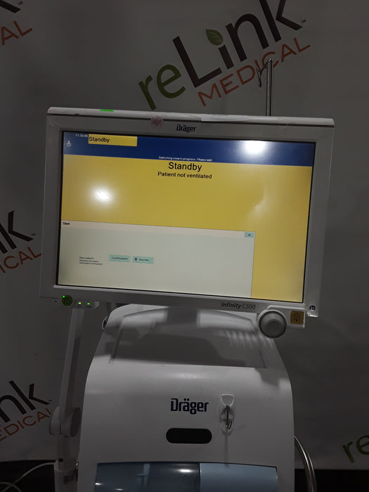 Draeger Medical Draeger Medical Evita Infinity V500 Ventilator Respiratory reLink Medical