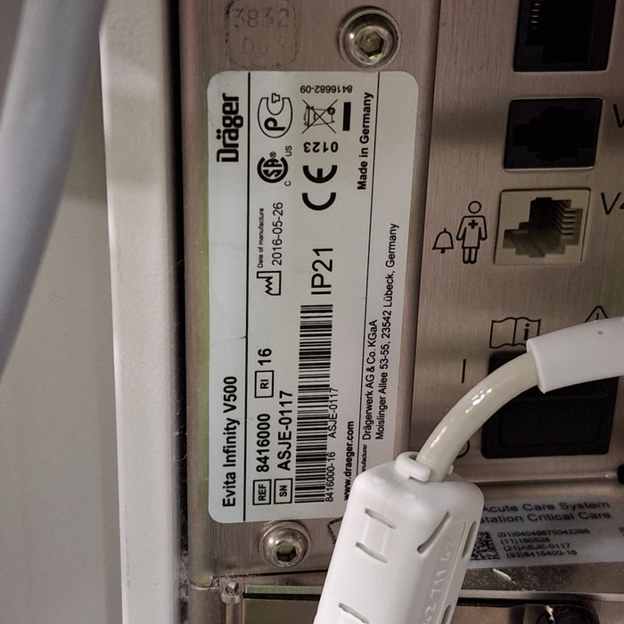 Draeger Medical Draeger Medical Evita Infinity V500 Ventilator Respiratory reLink Medical