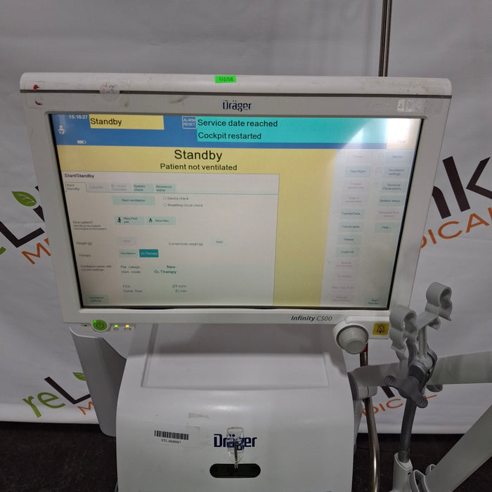 Draeger Medical Draeger Medical Evita Infinity V500 Ventilator Respiratory reLink Medical