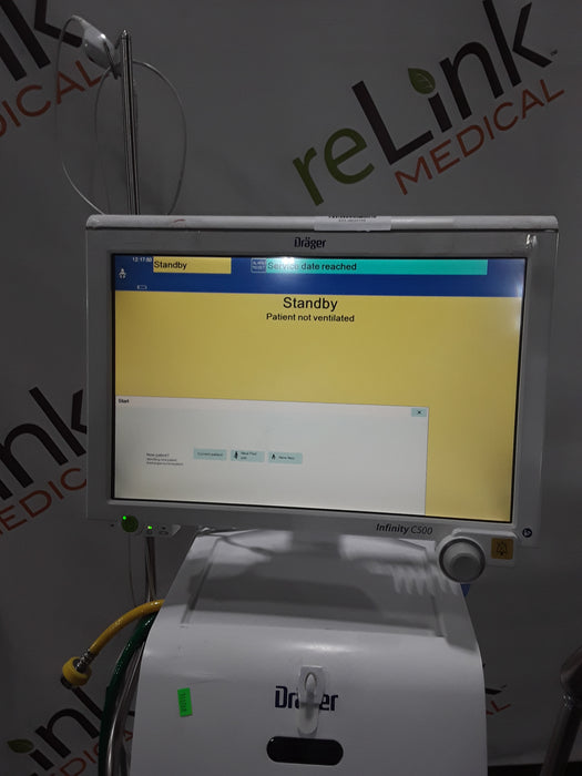 Draeger Medical Draeger Medical Evita Infinity V500 Ventilator Respiratory reLink Medical