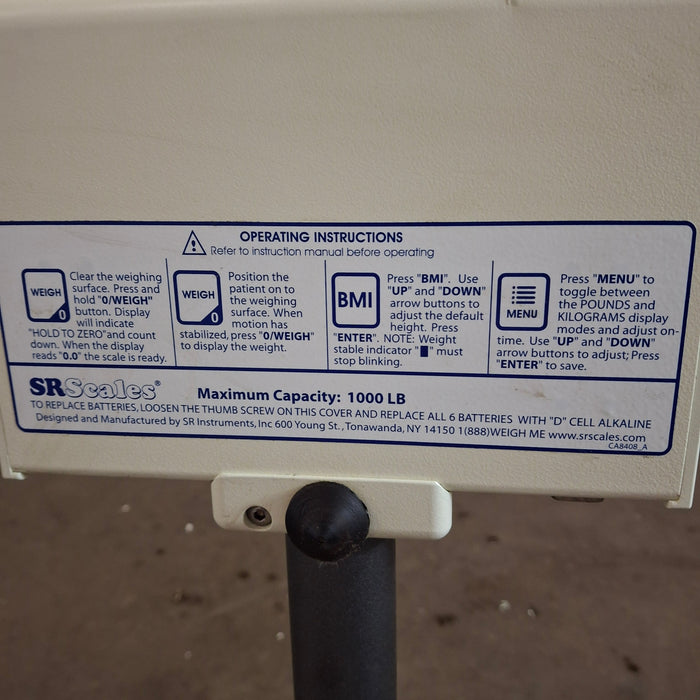 SR Instruments SR Instruments SR Scales SR725i Wheelchair Scale Diagnostic Exam Equipment reLink Medical