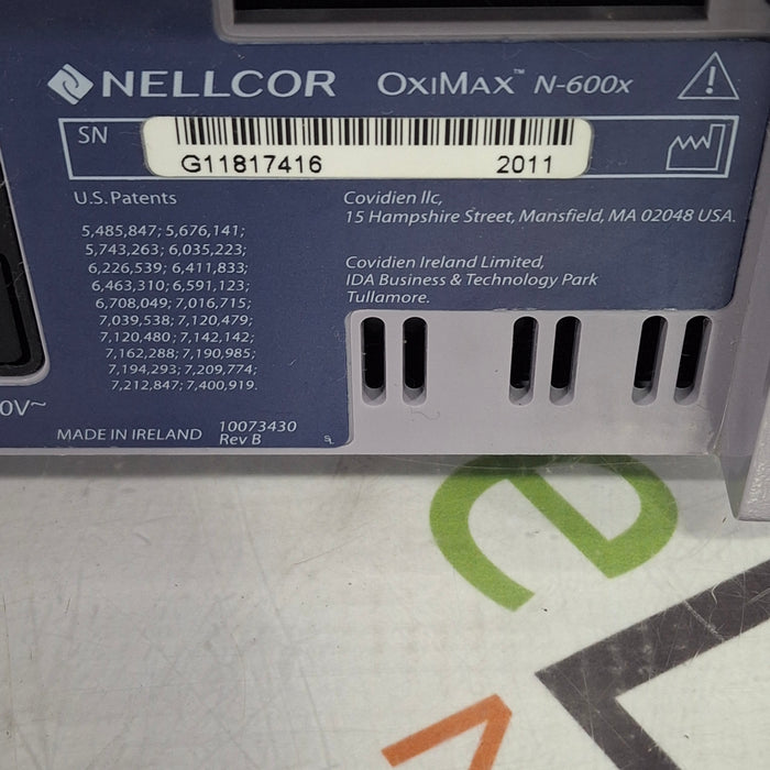 Nellcor OxiMax N-600x Pulse Oximeter