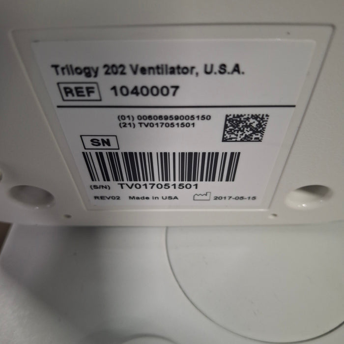 Respironics Trilogy 202 Ventilator