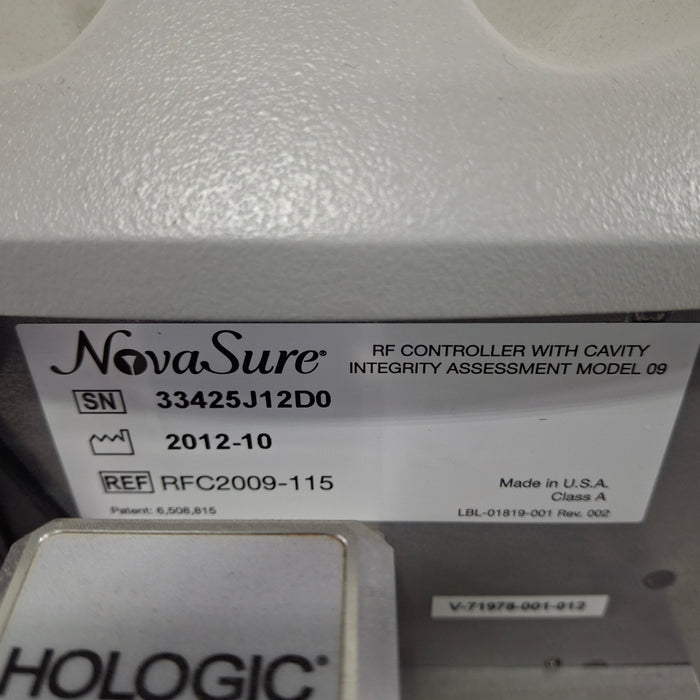 Hologic, Inc. Hologic, Inc. NovaSure RFC2009-115 RF Controller Electrosurgical Units reLink Medical