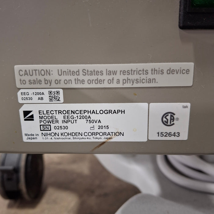 Nihon Kohden Neurofax EEG-1200 EEG PSG System