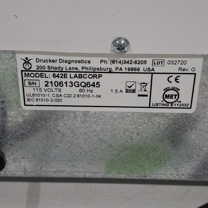 Drucker Diagnostics LabCorp 642E Centrifuge