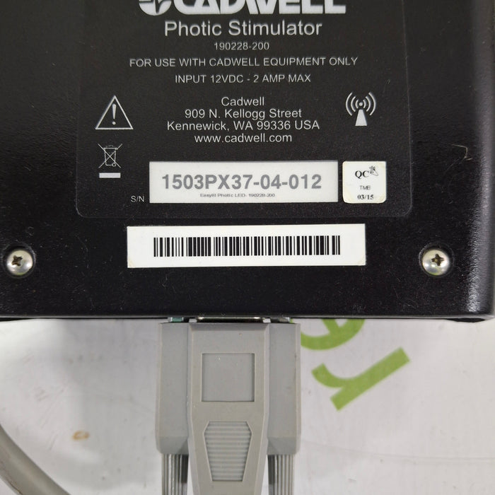 Cadwell Laboratories Inc. Cadwell Laboratories Inc. 190228-200 Photic Stimulator EEG EMG Sleep Systems reLink Medical