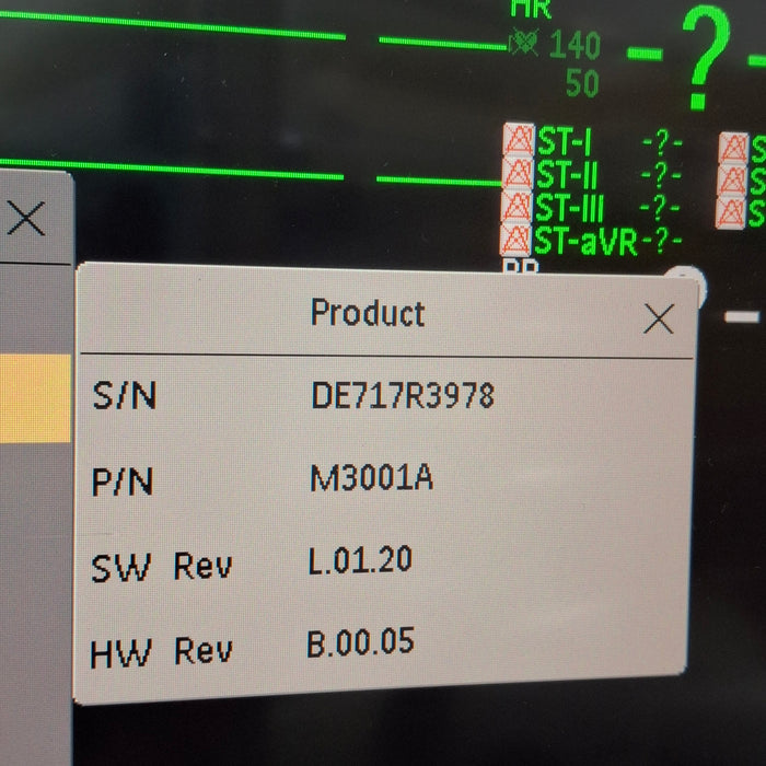 Philips M3001A-A03C06 Masimo SpO2, NIBP, ECG, Temp, IBP MMS Module