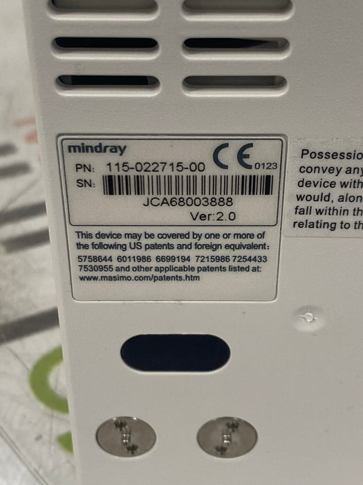 Mindray Mindray MPM w/Masimo Module for DPM6/7 Patient Monitors reLink Medical