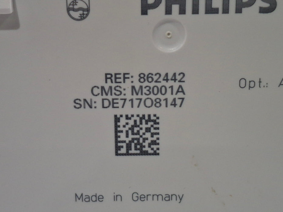 Philips M3001A-A02C06 OxiMax SpO2, NIBP, ECG, Temp, IBP MMS Module