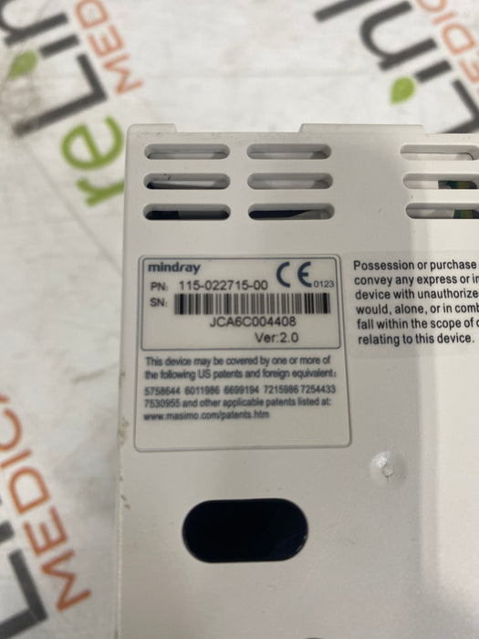 Mindray Mindray MPM w/Masimo Module for DPM6/7 Patient Monitors reLink Medical