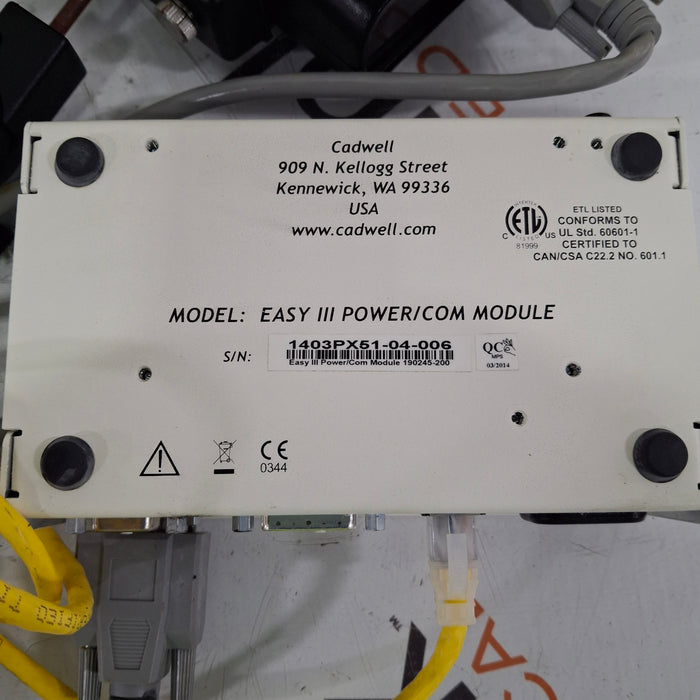 Cadwell Laboratories Inc. Cadwell Laboratories Inc. Easy III Power/Com Module EEG EMG Sleep Systems reLink Medical