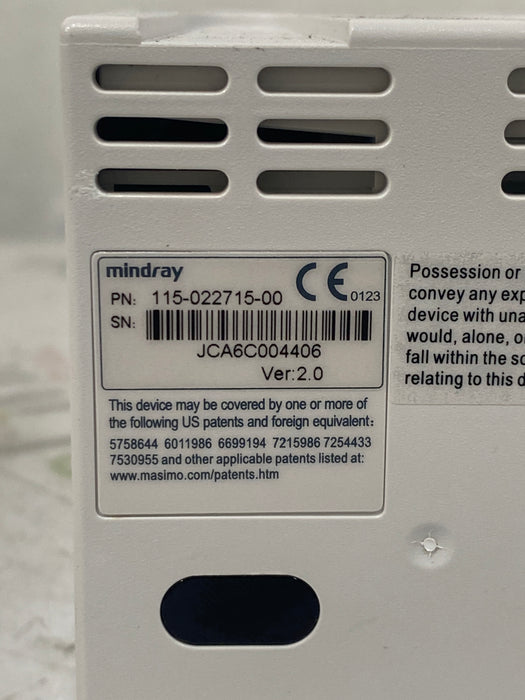 Mindray MPM w/Masimo Module for DPM6/7