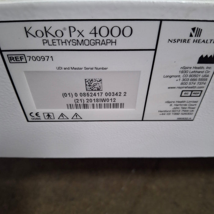 nSpire Health nSpire Health KoKo Px 4000 Plethysmograph Respiratory reLink Medical