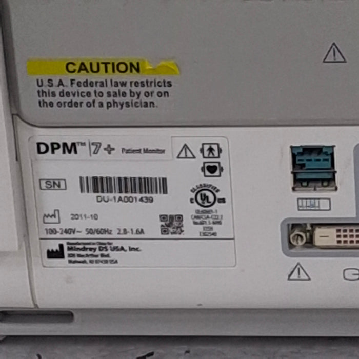 Mindray DPM7+ Patient Monitor