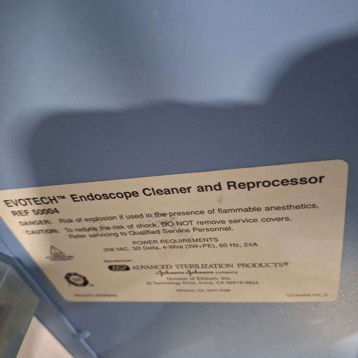 Johnson & Johnson Johnson & Johnson Evotech Endoscope Cleaner Sterilizers & Autoclaves reLink Medical