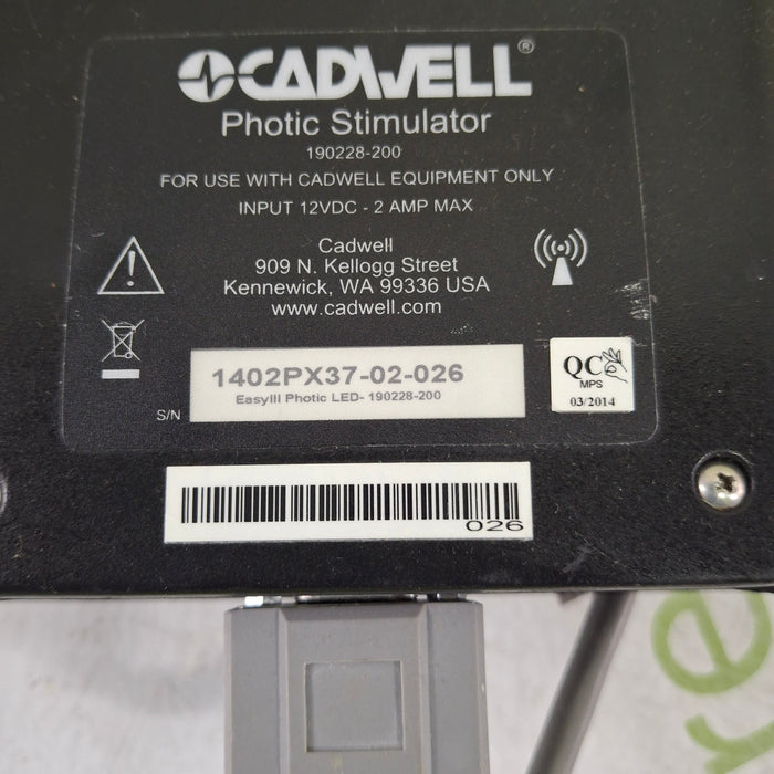 Cadwell Laboratories Inc. Cadwell Laboratories Inc. 190228-200 Photic Stimulator EEG EMG Sleep Systems reLink Medical
