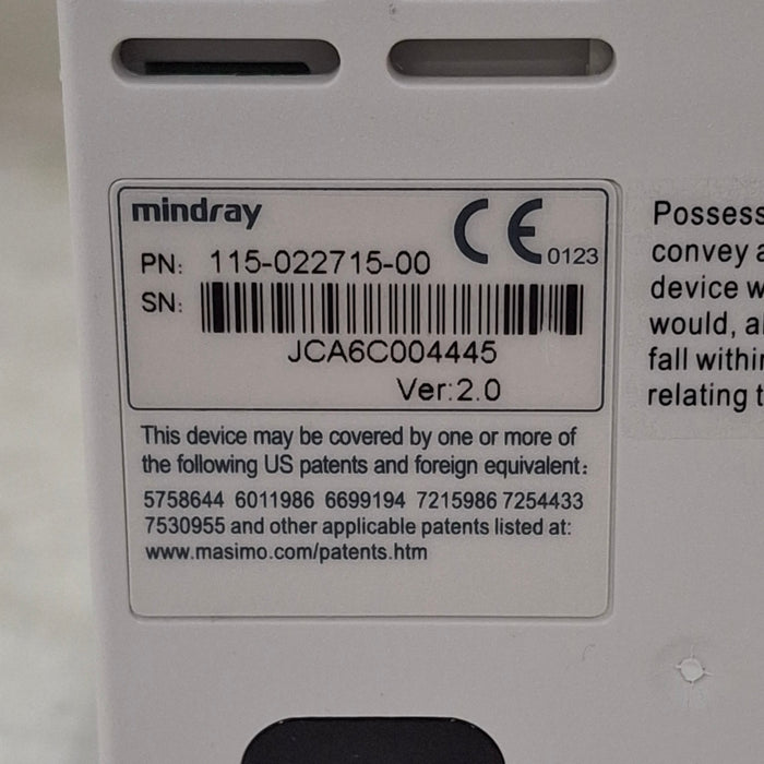 Mindray Mindray MPM w/Masimo Module for DPM6/7 Patient Monitors reLink Medical