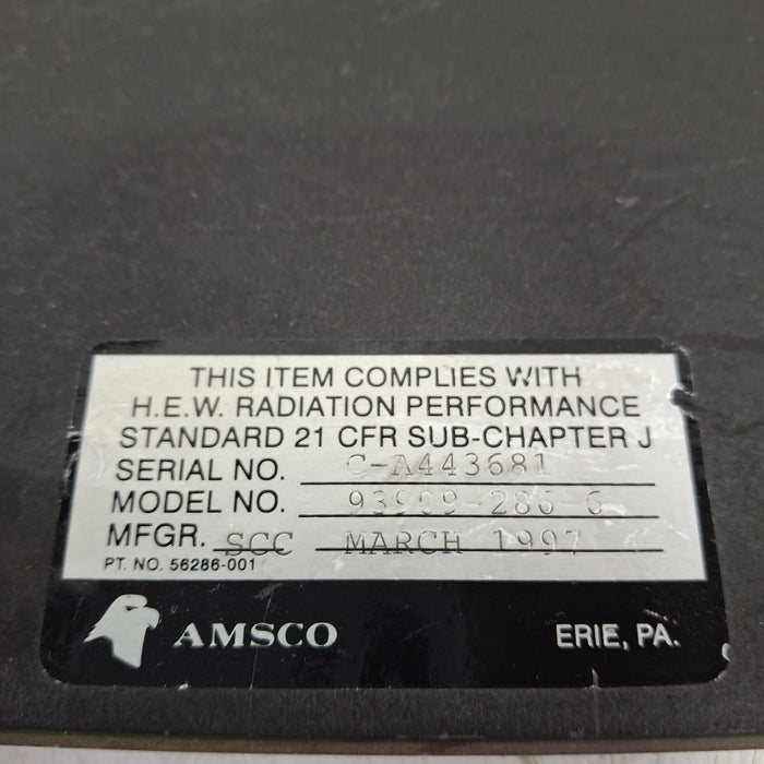 Steris 93909-286-6 X-Ray Tabletop Board