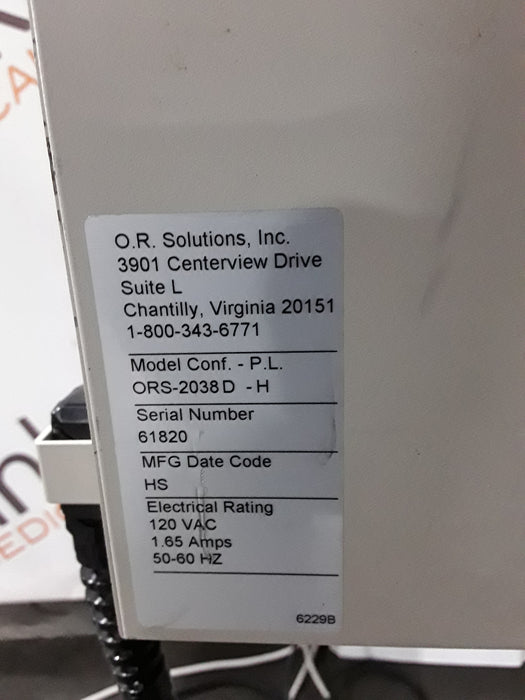 OR Solutions ORS-2038D Solution Warmer