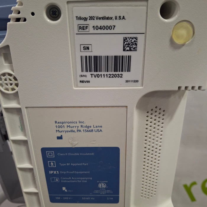 Respironics Respironics Trilogy 202 Ventilator Respiratory reLink Medical