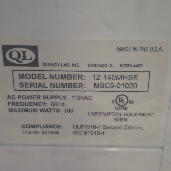 Quincy Labs Medline 12-140MHSE Intelligent Warmer