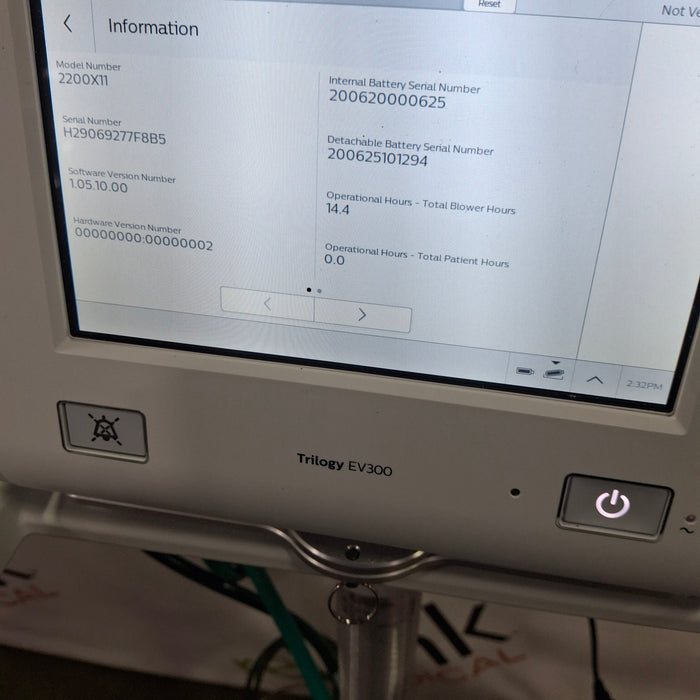 Philips Trilogy EV300 Ventilator