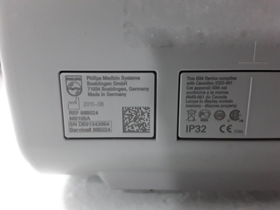 Philips Intellivue MP5 - ECG, Fast SpO2, NIBP Patient Monitor