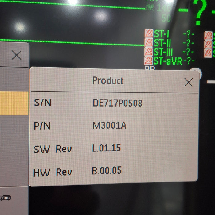 Philips M3001A-A03C06 Masimo SpO2, NIBP, ECG, Temp, IBP MMS Module