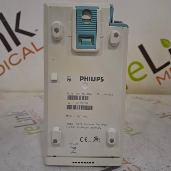 Philips M3001A-A03C06 Masimo SpO2, NIBP, ECG, Temp, IBP MMS Module