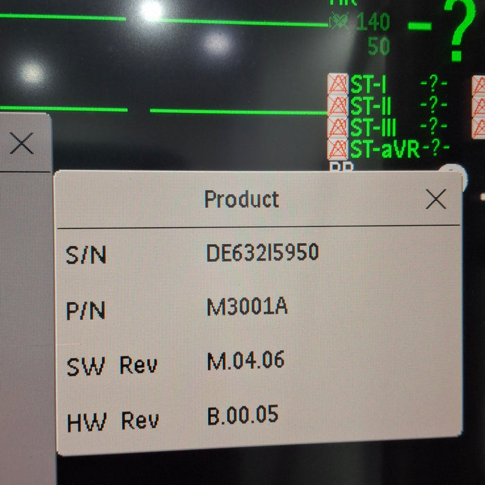 Philips M3001A-A03C06 Masimo SpO2, NIBP, ECG, Temp, IBP MMS Module