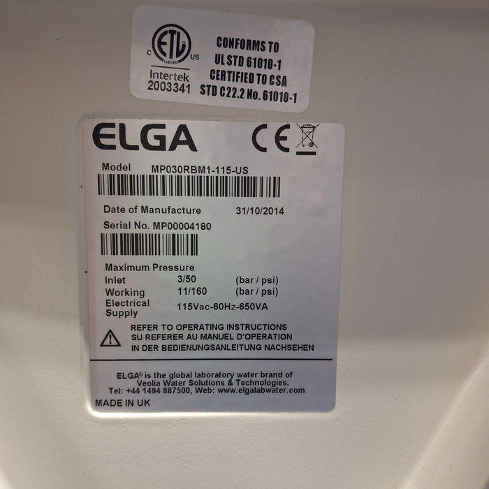 Elga Medica Pro 30 Water Purification Unit