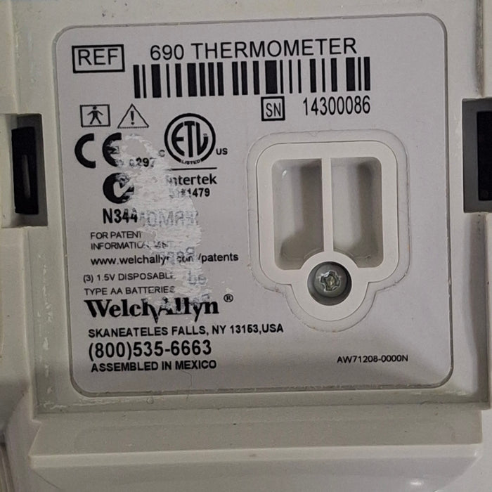 Welch Allyn Welch Allyn SureTemp Plus 690 Thermometer Diagnostic Exam Equipment reLink Medical