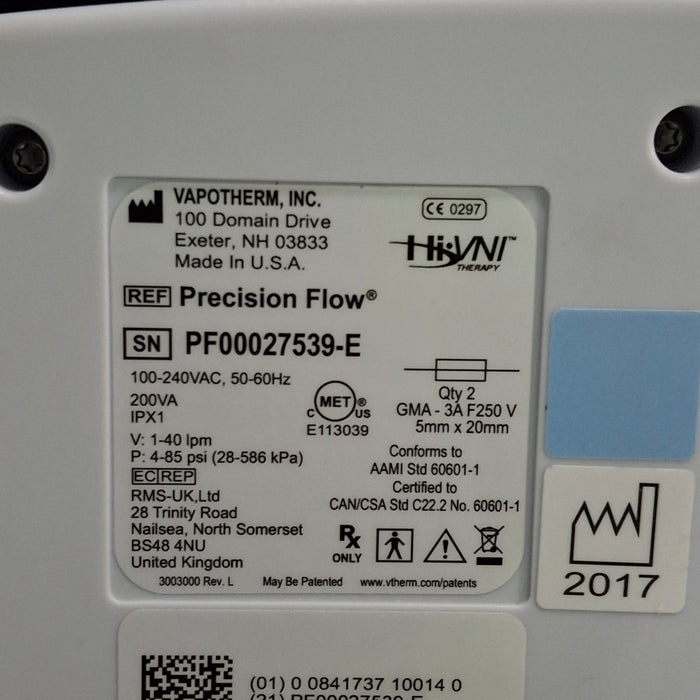 Vapotherm Precision Flow Meter Humidifier