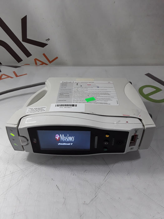 Masimo Masimo Radical 7 Pulse Oximeter w/ Base Patient Monitors reLink Medical