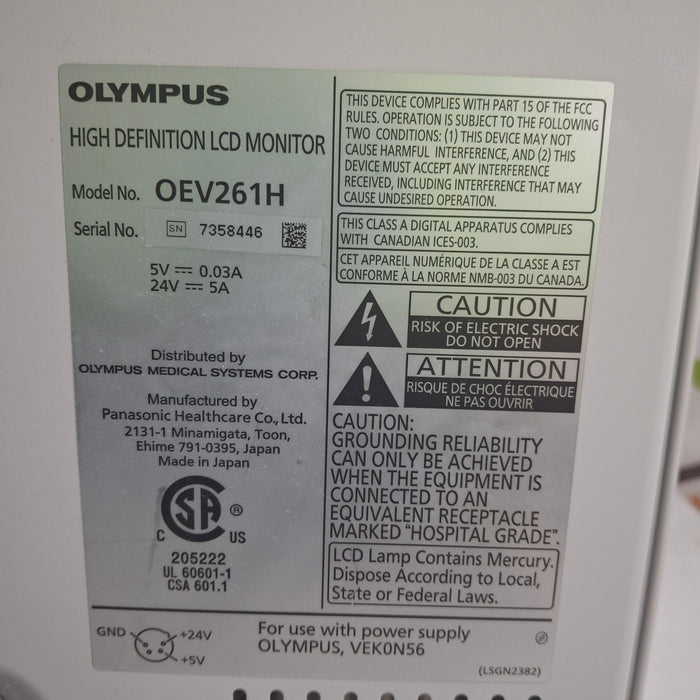 Olympus Olympus OEV261H 26" LCD Endoscopy Monitor Flexible Endoscopy reLink Medical