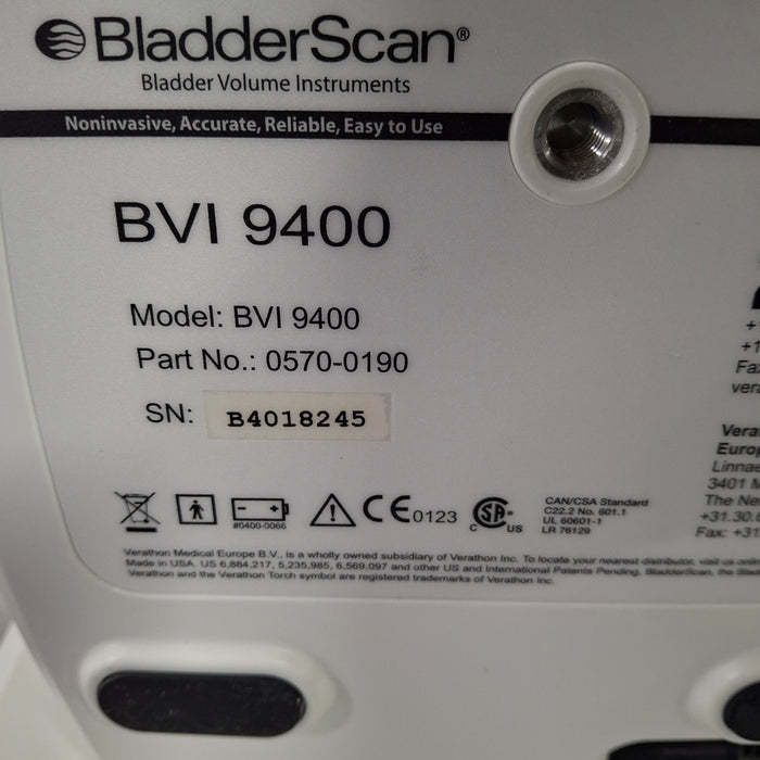 Verathon Medical, Inc Verathon Medical, Inc BVI 9400 Bladderscan Surgical Equipment reLink Medical