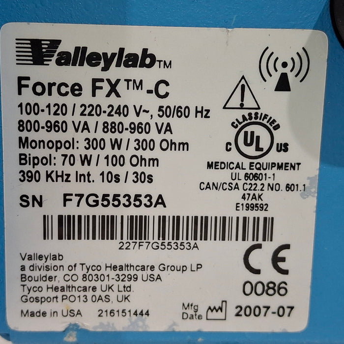 Covidien Covidien Valleylab Force FX-C Electrosurgical Generator Electrosurgical Units reLink Medical